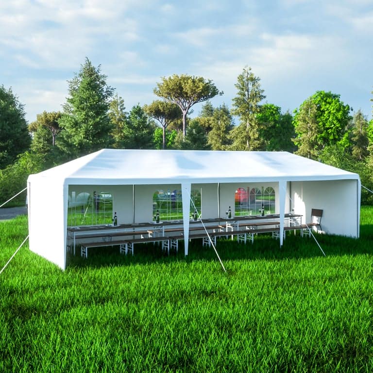 Outdoor Party Tent 10 ft. x 30 ft. (includes 5 sidewalls)